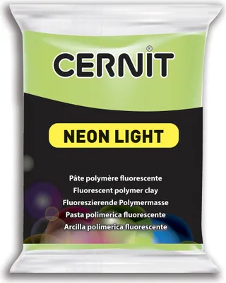 Produktbild von Cernit 6x Neon Light 56g, Grün - Grün CE0930056600C