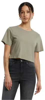 Produktbild von Build Your Brand Damen T-Shirt Ladies Cropped Tee, kurzgeschnittenes T-Shirt für