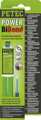 Packaging for a PETEC POWER BiBond adhesive.