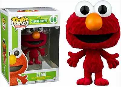 Image de Figurine Funko Sesamstreet Elmo Flocked, Multicolore, 7136