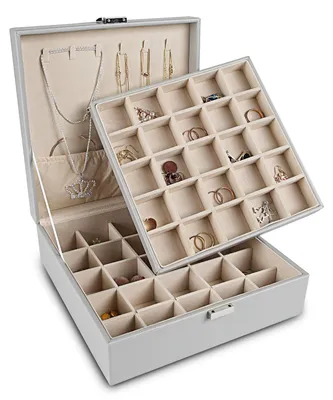 Zdjęcie produktu dla Frebeauty Organizer na biżuterię 50 przegródek szary