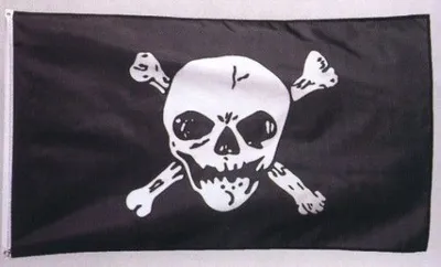 Produktbild von Piratenflagge Fahne Jolly Roger Stoff Fahne Totenkopf