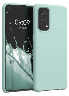 Produktbild von kwmobile Handyhülle für Oppo Find X3 Lite Hülle - Case Silikon - Kabelloses Laden - Schutzhülle Cover in Mintgrün
