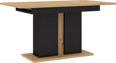 Immagine prodotto di Tavolo allungabile Nuka I 140 (200) cm Tavolo pieghevole, tavolo da cucina, tavolo da pranzo, rovere Artisan / nero