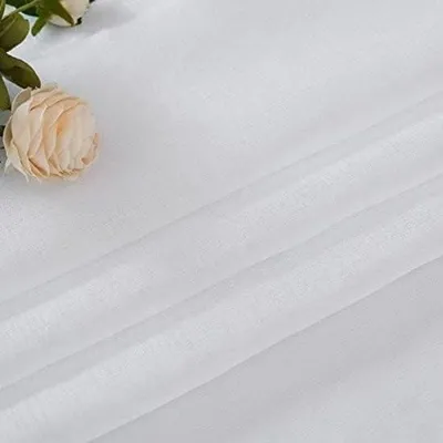 Produktbild von Scheibengardine Fertiggardine mit Haken - Scheibengardine - Gardinen - Gardinen mit Haken - 140 x 290 cm/Weiß - 2 Stück