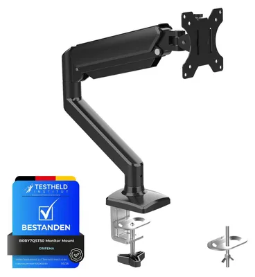 Zdjęcie produktu dla Uchwyt do monitora sprężyna gazowa - Uchwyt na monitor - 13-32 cali - 2-9 kg - VESA 75/100 - Czarny