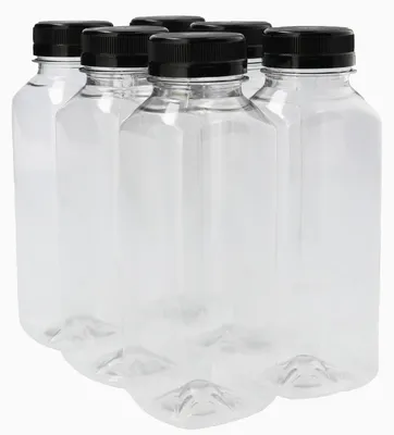 Productafbeelding van Set van 60 Plastic Sapflessen 330 ml met Dop