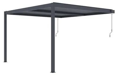 Obrázok produktu pre Bioklimatická pergola G21 Trenton 4x4 m, antracitová hliníková