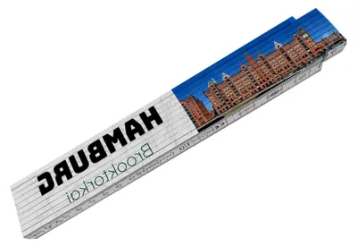 Produktbild von Meterstab mit Motiv Hamburg Brooktorkai