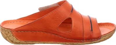 Produktbild von Gemini Damen Pantolette Klettverschluss Keilabsatz Leder 336054-02, Größe:42 EU, Farbe:Orange