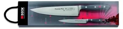 2-teilige Messer-Geschenkset, 8" Kochmesser, 3" Schälmesser, Edelstahl, schwarz