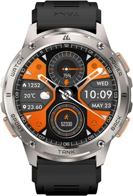 Produktbild von KOSPET TANK T3 Smartwatch 1.4 Inch AMOLED Display 170 Sportmodi 500mAh Akku Fitness Uhr IP68 Wasserdicht Gesundheitsfunktionen