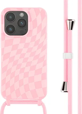 Produktbild von imoshion SilikonHülle design mit Band iPhone 14 Pro - Retro Pink