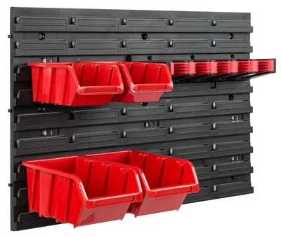 Produktbild von Werkzeugtafel für Werkstatt und Garage - Werkzeugpanel - 57,5 x 39 cm - Halterung für Gartengeräte