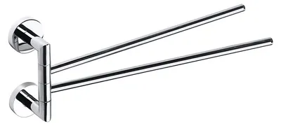 Produktbild von Doppelhandtuchhalter Bemeta Omega, drehbar, 410 x 155 x 70 mm, verchromt