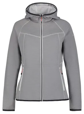 Produktbild von Icepeak Berryville Midlayer mit Kapuze für Damen, Farbe:Grau, Größe:XXL