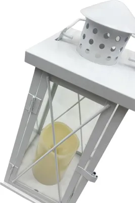 Produktbild von Prodex Blechlampe mit LED-Kerze 37 x 15 cm 220095