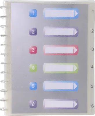 Produktbild von Exacompta 4x Sichtmappen Ringen 30 herausnehmbaren Hüllen Kristall 86320E