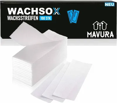 Produktbild von WACHSOX 100 Vliesstreifen Wachsstreifen Entharrungsstreifen Warmwachs Kaltwachs Streifen