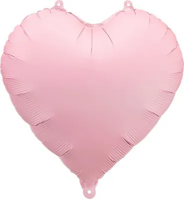 Zdjęcie produktu dla Balonik foliowy w kształcie serca, różowy, 45 cm