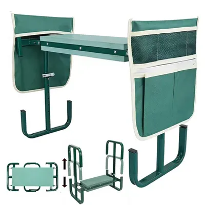 Productafbeelding van Tuinkruk, kniebank, inklapbaar, in hoogte verstelbaar, 60 x 52 x 27 cm