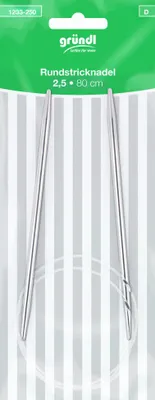Produktbild von Gründl Rundstricknadeln 2,50 mm 80 cm