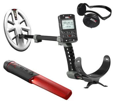 Produktbild von XP DEUS 2 Gold Metalldetektor für die Goldsuche, bis 120kHz, für kleinste Goldnuggets + Gratis Mi6 (DEUS2-ELLHPRCWASTGE)