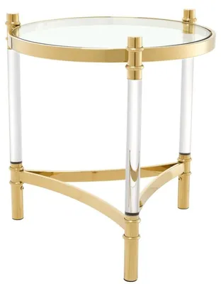 Produktbild von Casa Padrino Wohnzimmer Beistelltisch Gold Ø 50 x H. 55 cm - Luxus Kollektion