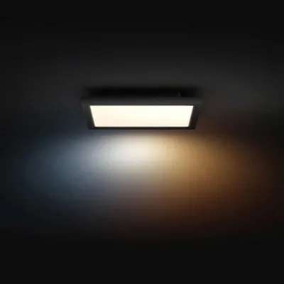Obrázek produktu pro Philips Čtvercový panel Aurelle, Chytré stropní světlo, Bluetooth/Zigbee, Černá, LED, Hliník, Proměnný
