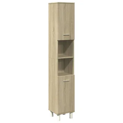 Obrázok produktu pre vidaXL Kúpeľňová skrinka Sonoma dub 30,5x30x179 cm Materiál na báze dreva