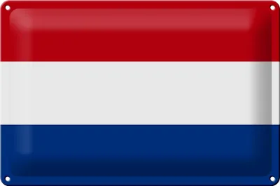 Produktbild von Blechschild Flagge Niederlande 30x20cm Flag of Netherlands