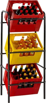 Obrázok produktu pre Stojan na prepravky na fľaše pre 3 prepravky