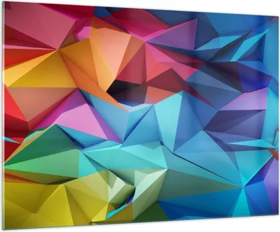 Produktbild von Bilder auf glas - Formen futuristisch geometrisch - 100x70cm - Glasbilder - Wandbilder - Kunstdruck - zum Aufhängen bereit - Wanddekoration aus Glas - Glas Bilder - Wandbild auf Glas - GAA100x70-3027