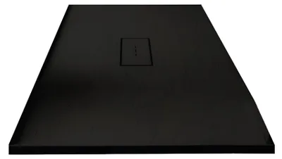 Produktbild von Mineralguss-Duschwanne extra flach VIC SCHWARZ 70x160 cm