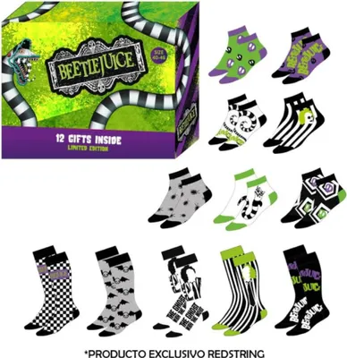 Produktbild von Geschenkpackung 12 Paar Beetlejuice Socken Grö ß e 40/46