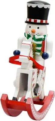 Produktbild von Famanu Holz-Nussknacker - Handgefertigte Weihnachtsdekoration - 30 cm hoch