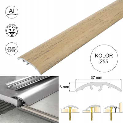 Produktbild von Salag Aluminium-Schwellenleiste 93 cm für Höhenunterschiede Wüstenbuche