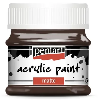 Produktbild von PENTART Acrylfarbe, matt, 50 ml, DUNKELBRAUN