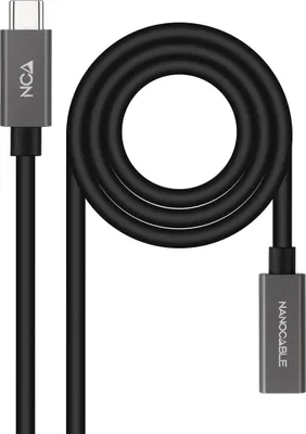 Produktbild von USB-C-Kabel NANOCABLE 10.01.4401 Schwarz 1 m