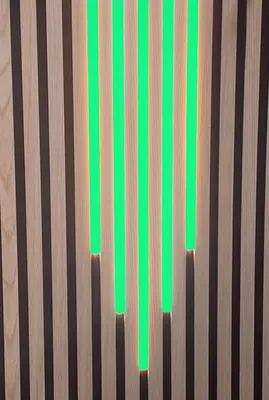 Produktbild von 7506 LED Leuchten Mix KS-schwarz 50-60-70-60-50cm Netzteil GRÜN