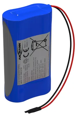 Image de Ansmann, batterie lithium-ion 7,27 V / 3 500 mAh / 2S1P, idéale pour les applications mobiles et industrielles.