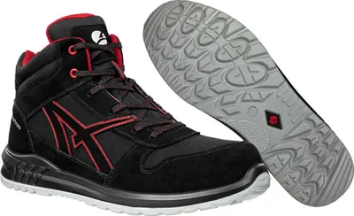 Produktbild von Albatros Sicherheitshalbschuh CLIFTON MID S3 SRC Gr. 44 schwarz/rot