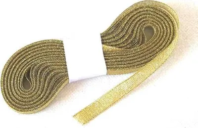 Image de Ruban cadeau métallisé doré 10 m - taille unique