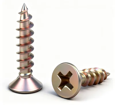 Productafbeelding van Set van 50 zelfsnijdende houtschroeven M4x20mm met verzonken kop