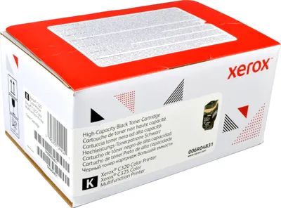 Produktbild von Xerox ® C320 Farbdrucker/C325 Farb-Multifunktionsdrucker Hohe Kapazität-Tonermodul Schwarz (8000 Seiten) - 006R04831, 8000 Seiten, 5500 Seiten, Schwarz, 1 Stück(e)