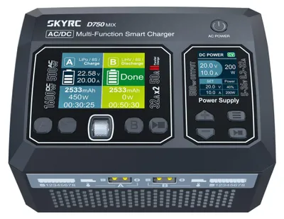 Produktbild von SkyRC D750 MIX Ladegerät LiPo 1-8s 32A 500W AC