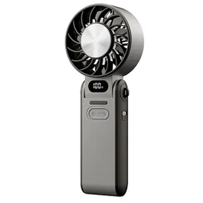 Produktbild von Tragbarer Handkühlventilator, 3-in-1 Turbofan, 5 Geschwindigkeitsstufen, wiederaufladbarer Kühlventilator mit Digitalanzeige, für Reisen und Arbeit
