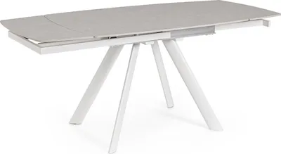 Produktbild von Tisch Raili 119,5-180 x 85 x 76 cm Stahl Weiß
