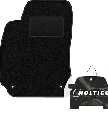 Produktbild von moto-MOLTICO Fahrer Fußmatte Auto Velours Fahrerseite Autoteppiche Schwarz Fahrermatte 1-teilig passend für VW Passat B5 1996-2000
