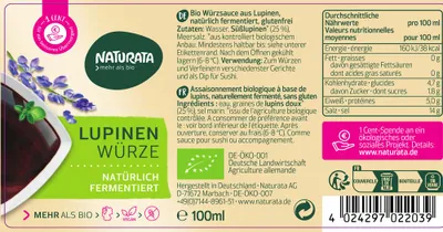 Image de Condiment au lupin 100ml